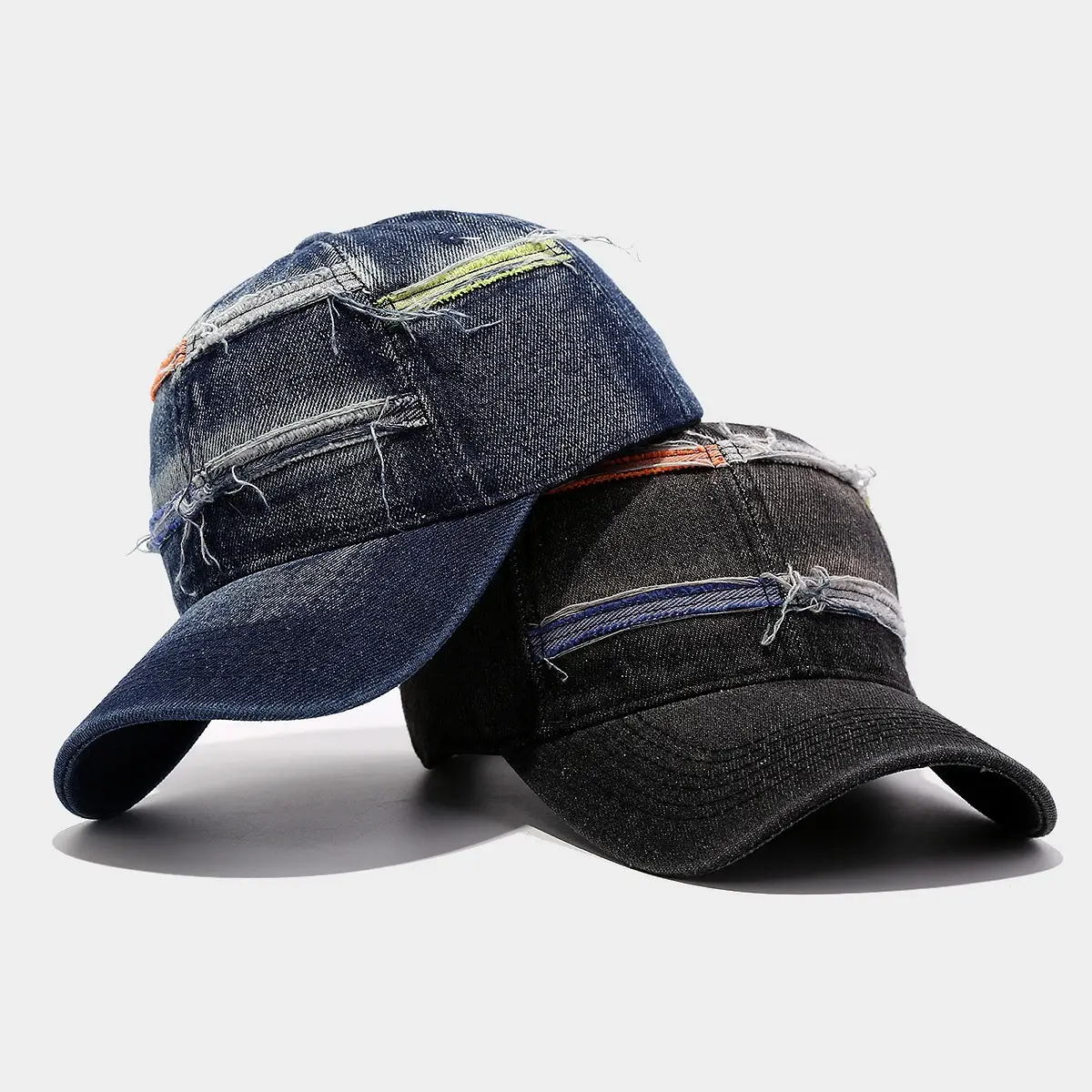 Korean Style Denim Baseball Caps for Men Women - Image 7
