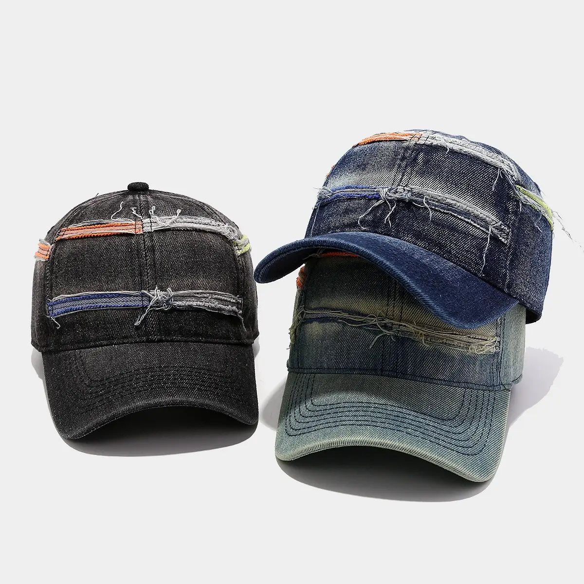Korean Style Denim Baseball Caps for Men Women — feature 2