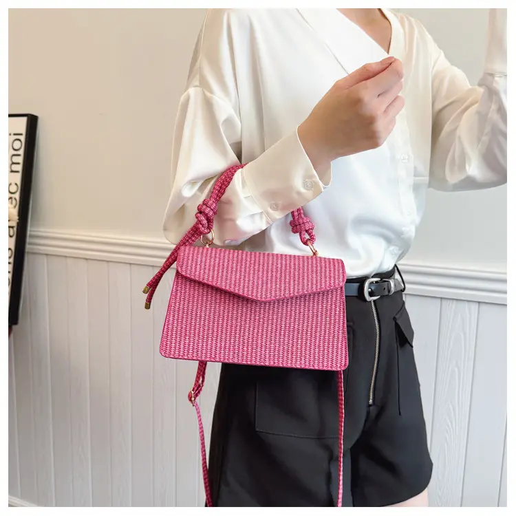 Yellow Textured Crossbody Bag for Women Summer Commute — feature 17