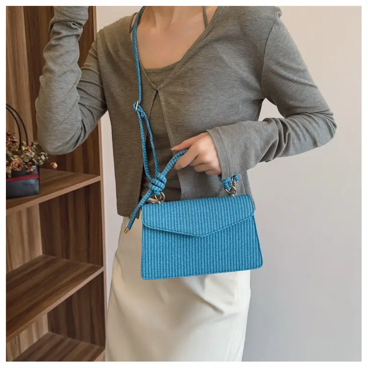 Yellow Textured Crossbody Bag for Women Summer Commute — feature 20