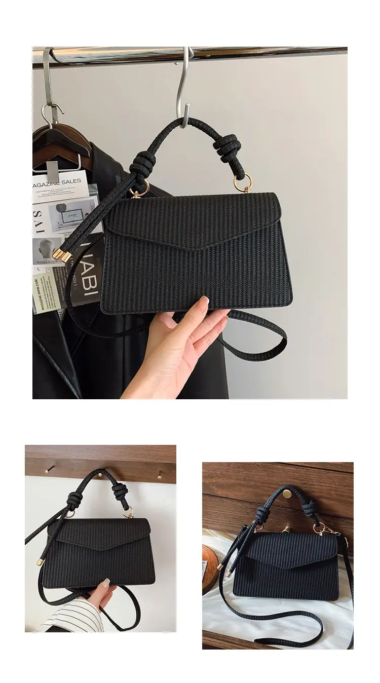 Yellow Textured Crossbody Bag for Women Summer Commute — feature 23
