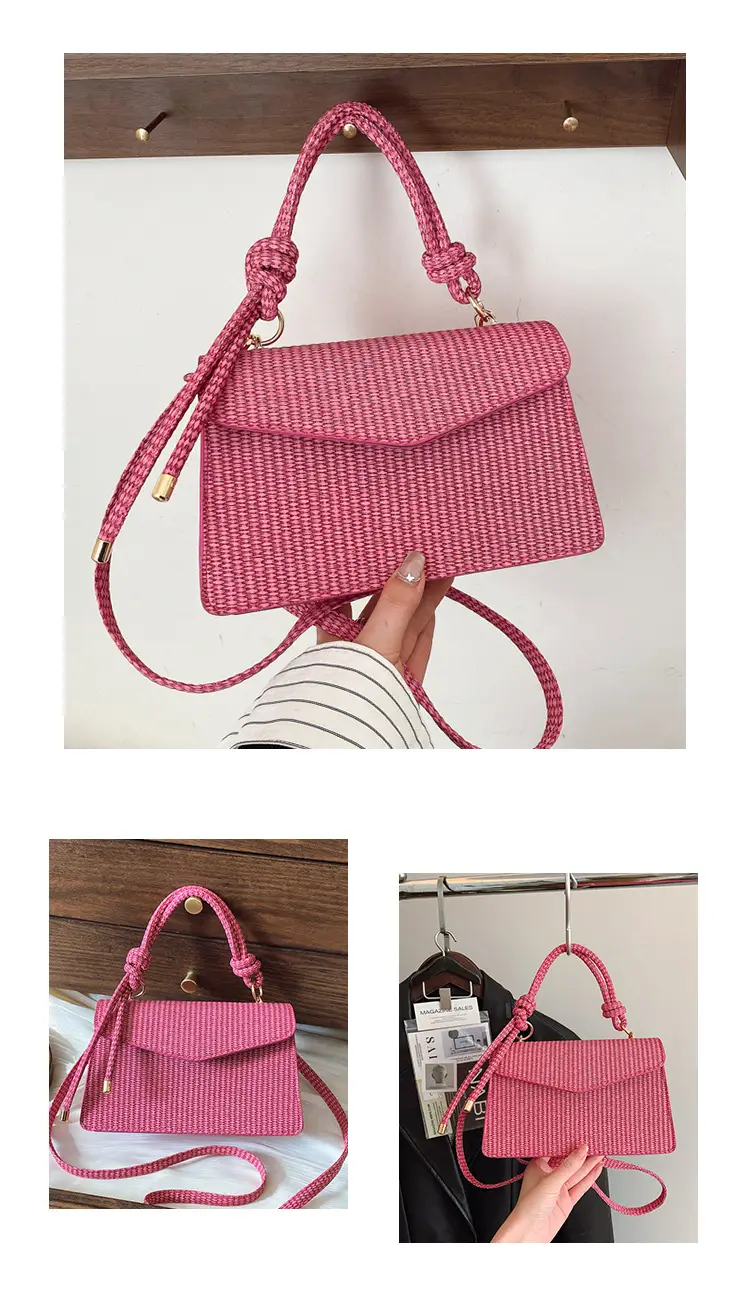 Yellow Textured Crossbody Bag for Women Summer Commute — feature 24