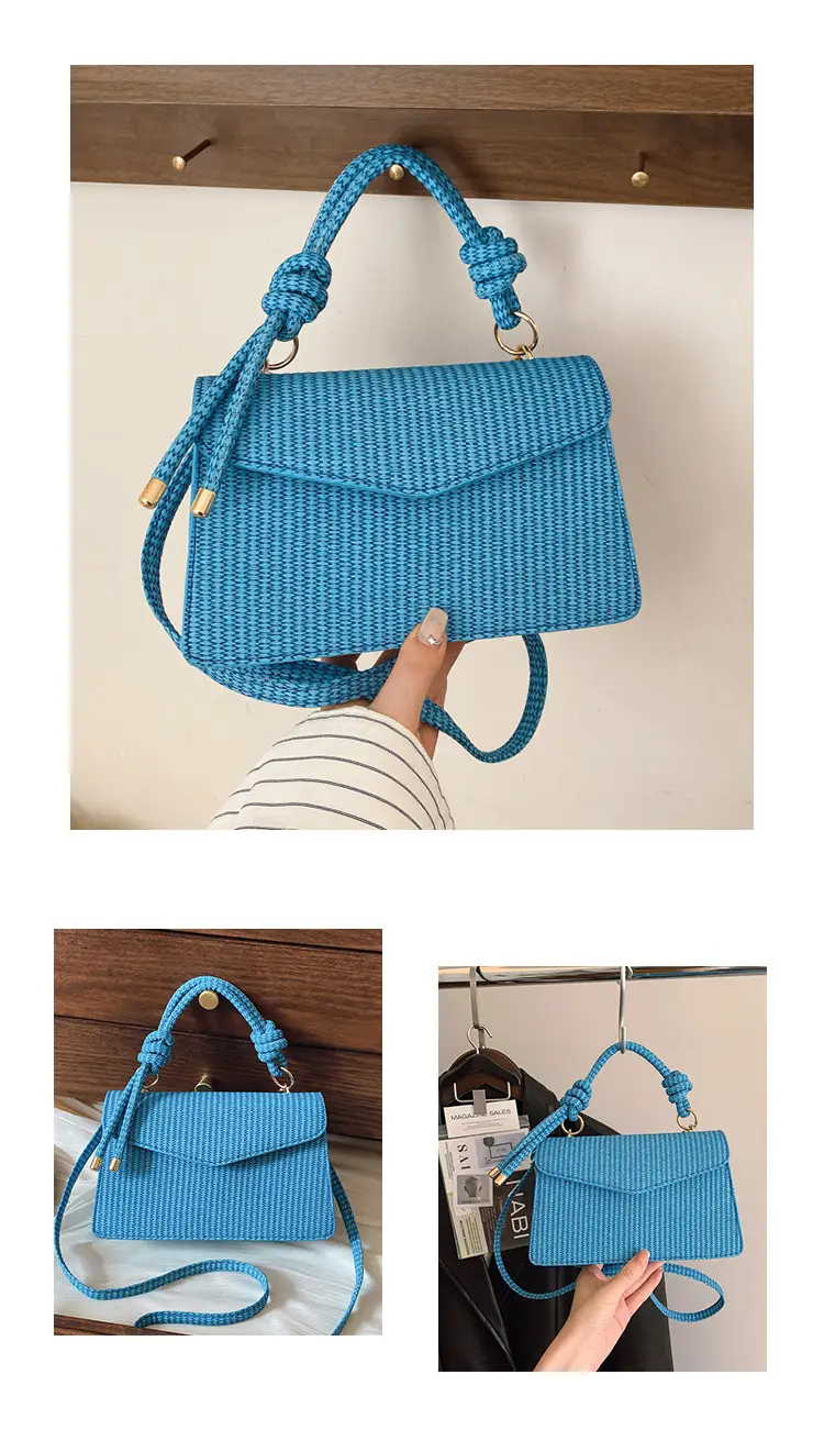 Yellow Textured Crossbody Bag for Women Summer Commute — feature 25