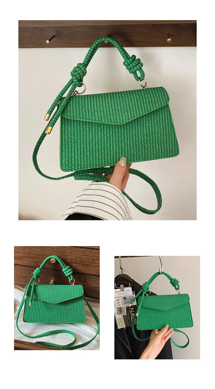 Yellow Textured Crossbody Bag for Women Summer Commute — feature 26