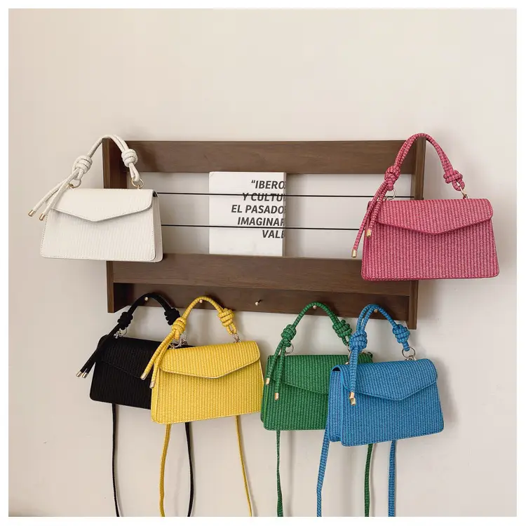 Yellow Textured Crossbody Bag for Women Summer Commute — feature 29