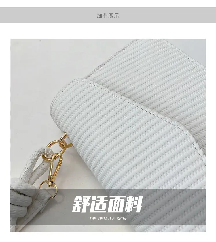 Yellow Textured Crossbody Bag for Women Summer Commute — feature 4