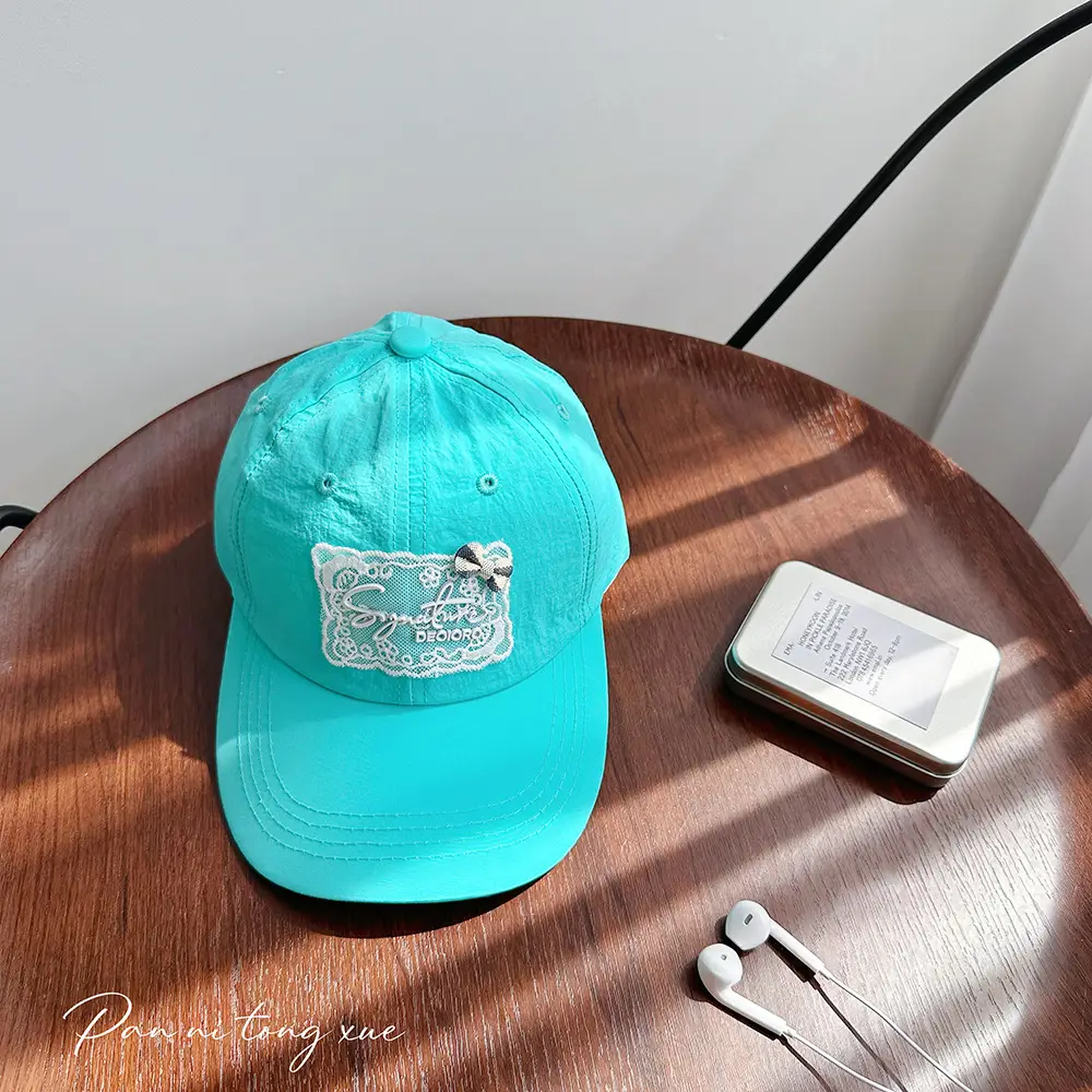 Tiffany Blue Sweet Lace Baseball Cap for Girls & Boys - Image 4
