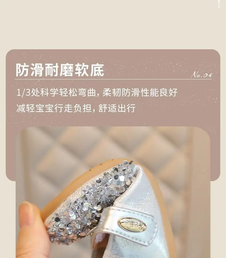 Baby Princess Rhinestone Shoes Spring Autumn Single — feature 10