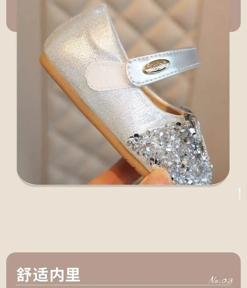 Baby Princess Rhinestone Shoes Spring Autumn Single — feature 8