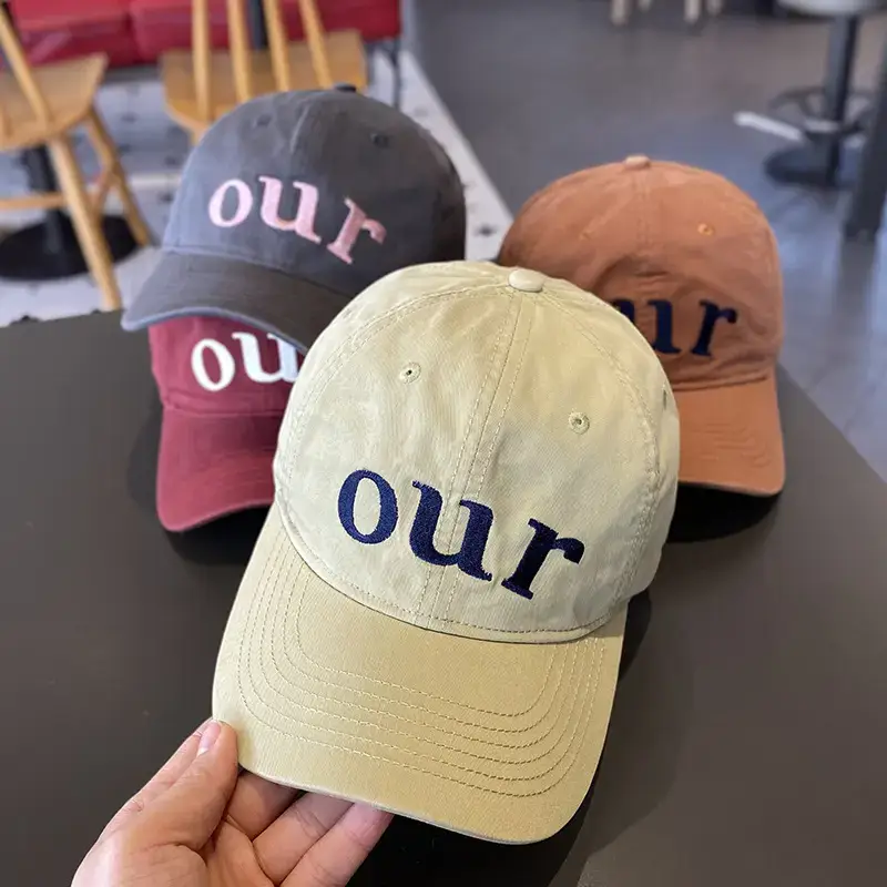 Kids Baseball Cap "OUR" Design Beige - Image 9