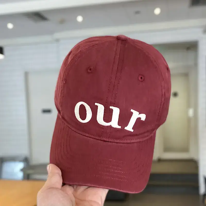 Kids Baseball Cap "OUR" Design Beige - Image 2