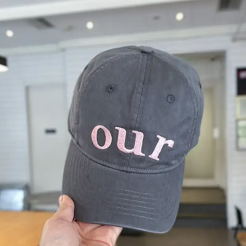 Kids Baseball Cap "OUR" Design Beige - Image 5