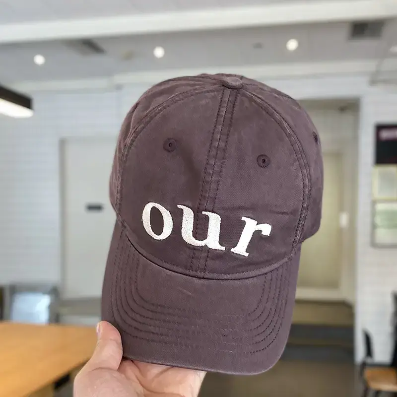 Kids Baseball Cap "OUR" Design Beige - Image 7