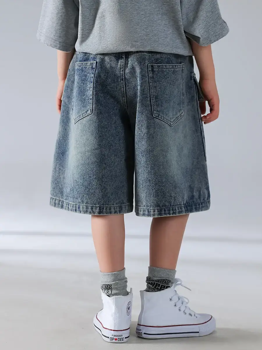 Boys Denim Shorts Set Korean Style 2026 — feature 15