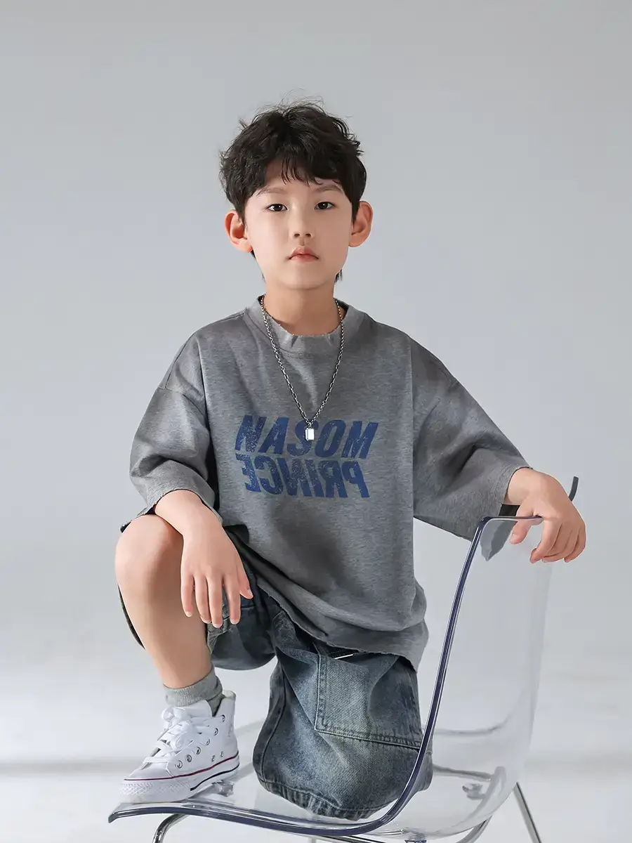 Boys Denim Shorts Set Korean Style 2026 — feature 17