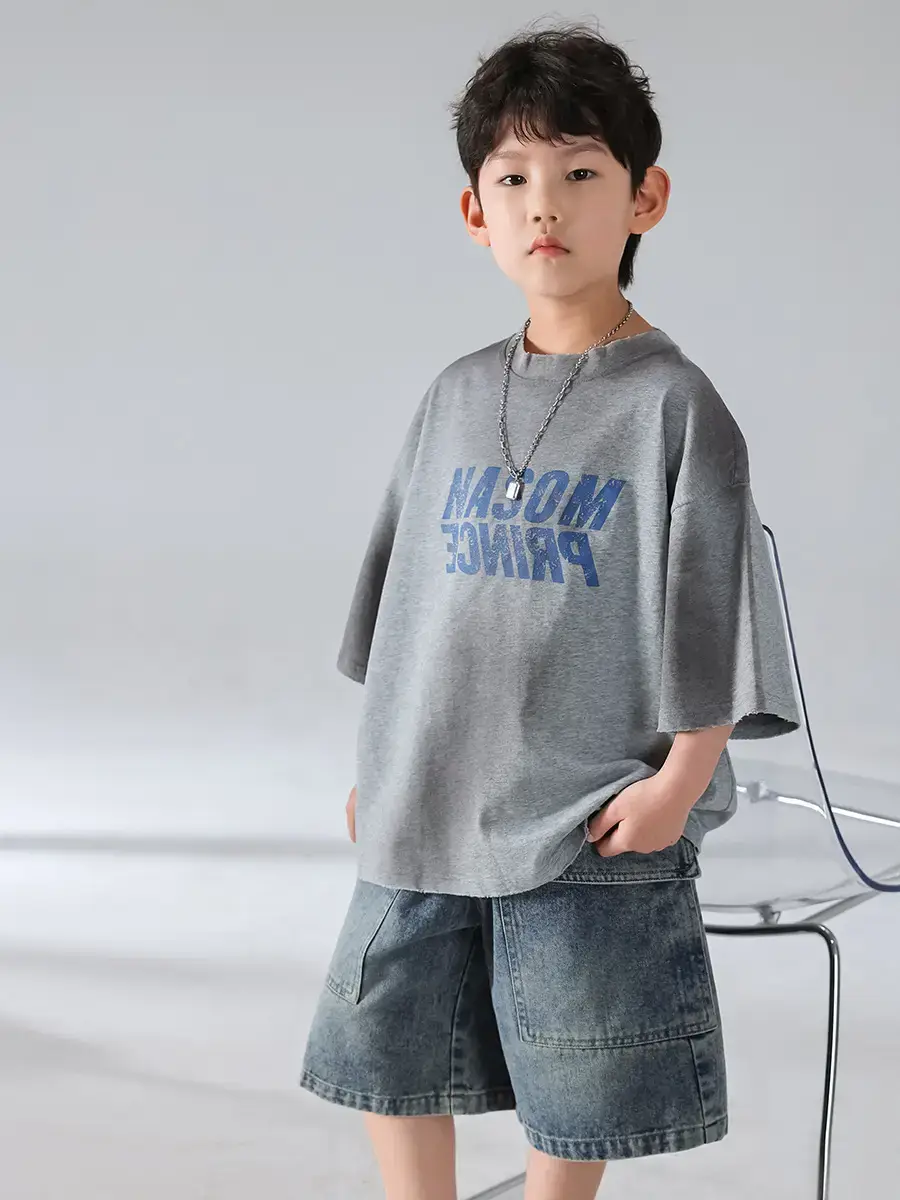 Boys Denim Shorts Set Korean Style 2026 — feature 20