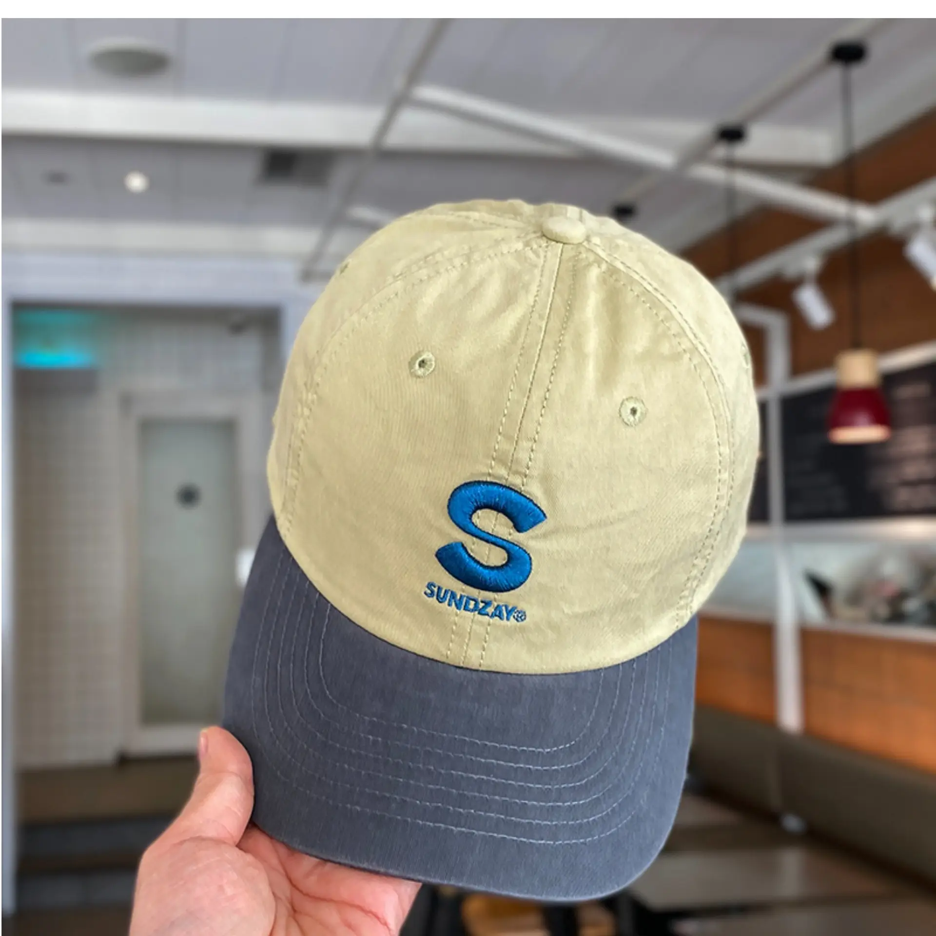 Kids Baseball Cap Pink Brown Korean Logo Middle Large — feature 8