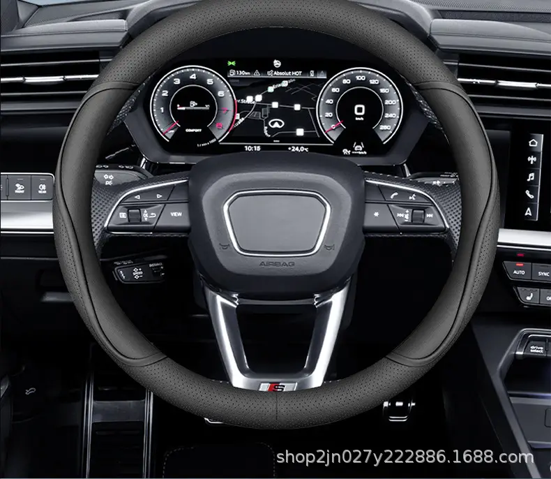 Ultra-Thin Genuine Leather Steering Wheel Covers for All Subarus — feature 13