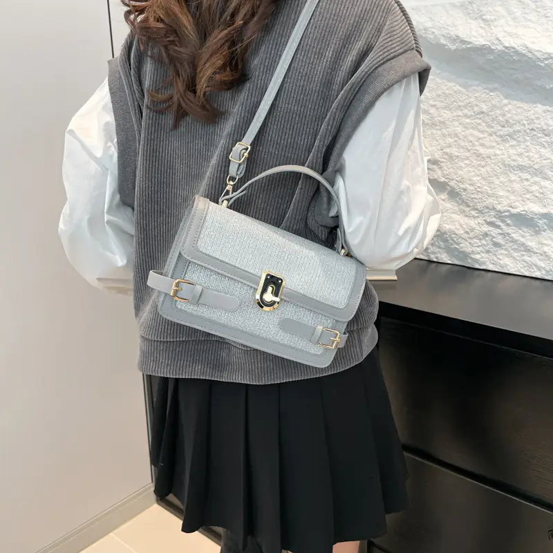 Trendy Beige Square Shoulder Bag for Women 2025 - Image 6