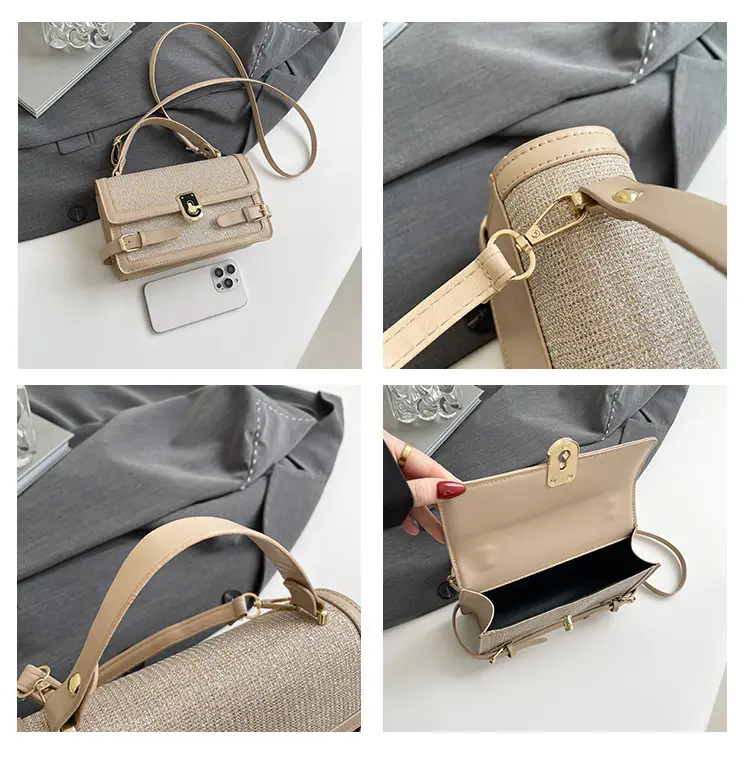 Trendy Beige Square Shoulder Bag for Women 2025 — feature 10