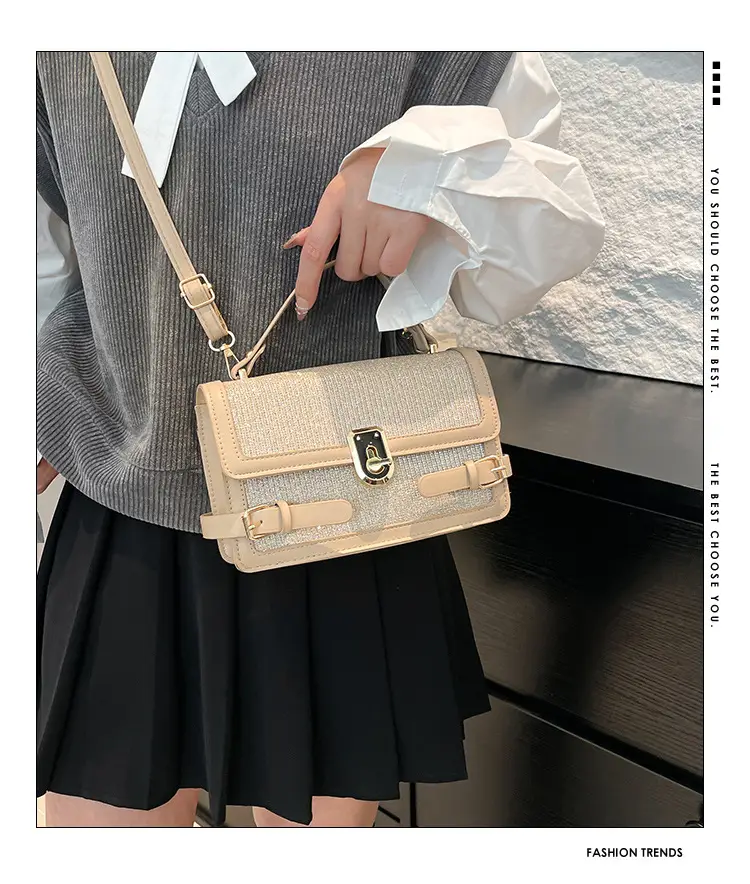 Trendy Beige Square Shoulder Bag for Women 2025 — feature 2
