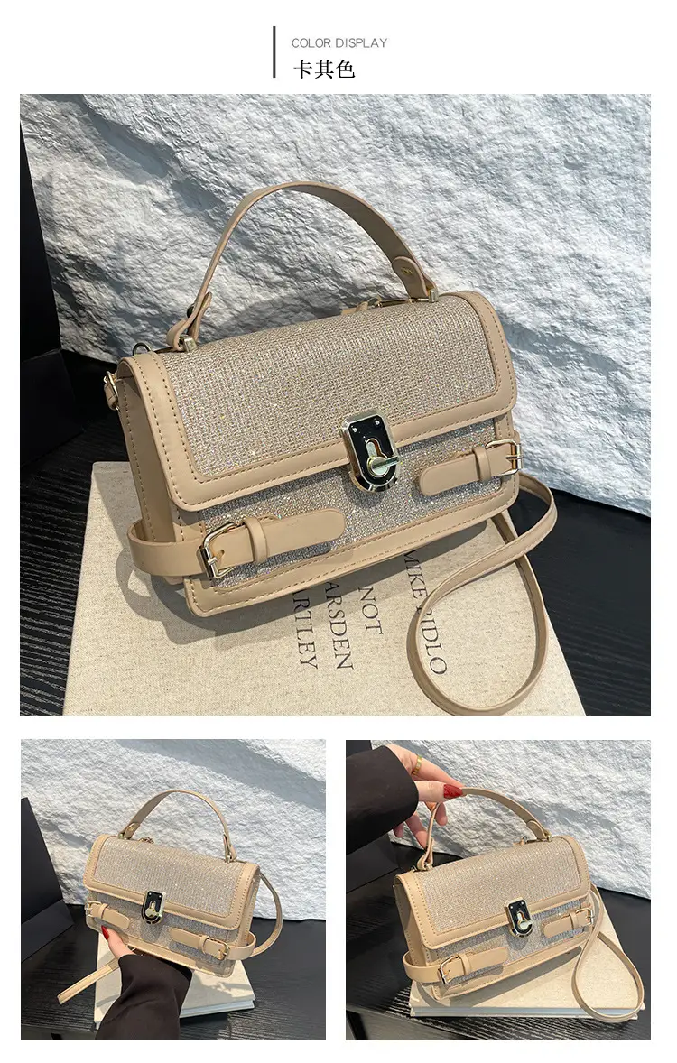 Trendy Beige Square Shoulder Bag for Women 2025 — feature 25