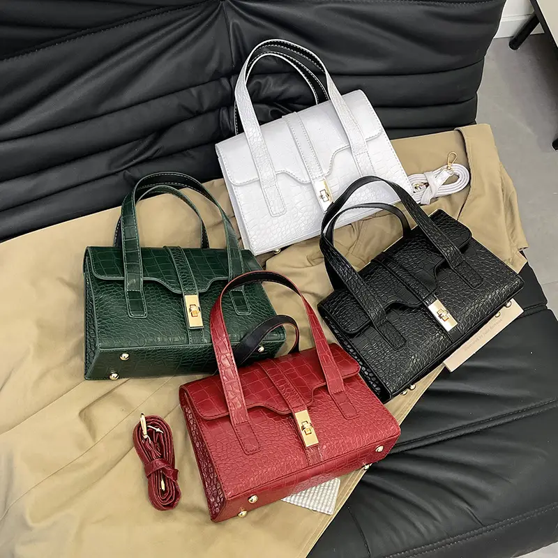 2025 Red Crocodile Bag for Women Commuter Shoulder Crossbody - Image 8