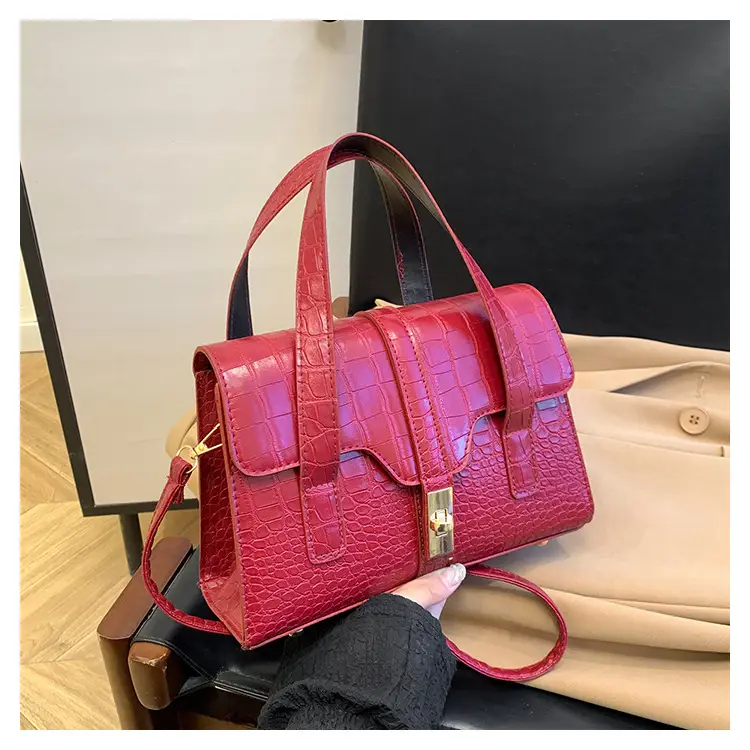 2025 Red Crocodile Bag for Women Commuter Shoulder Crossbody — feature 23