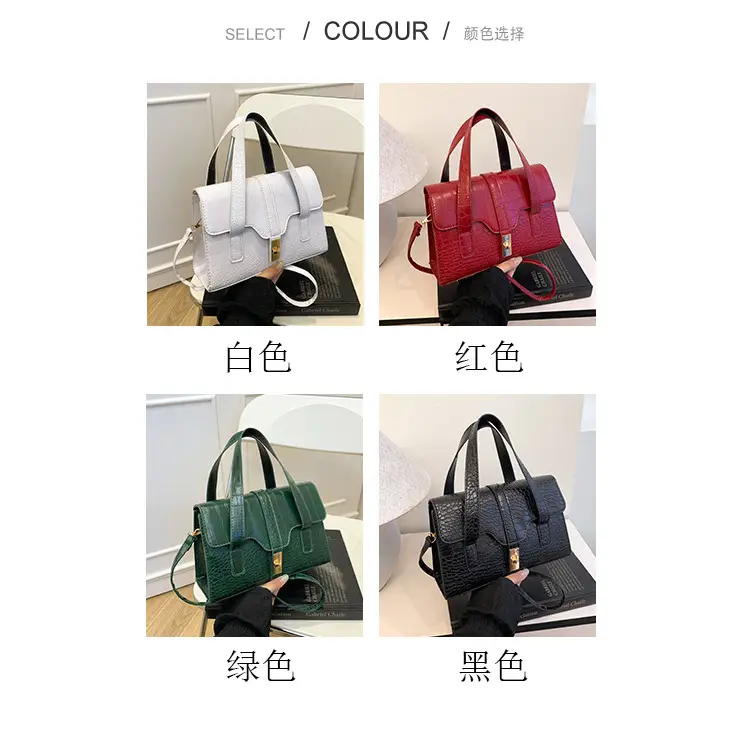 2025 Red Crocodile Bag for Women Commuter Shoulder Crossbody — feature 4