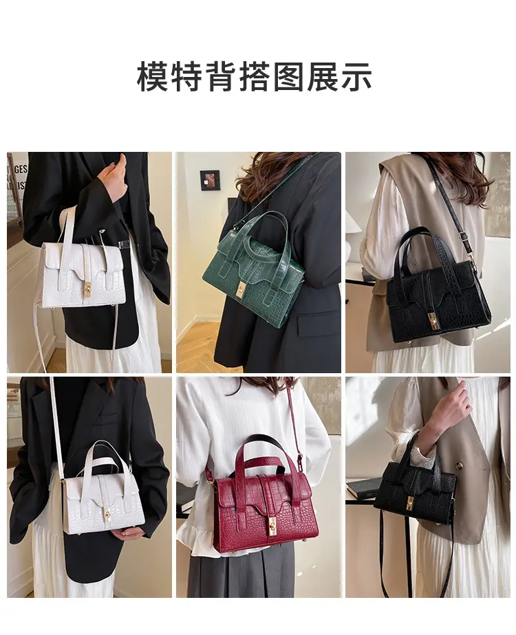 2025 Red Crocodile Bag for Women Commuter Shoulder Crossbody — feature 8