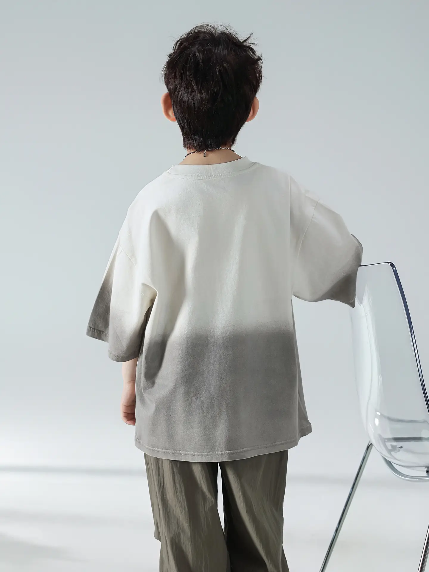Boys Summer T-shirt Korean Style 2025 Short Sleeve Trousers Set - Image 5