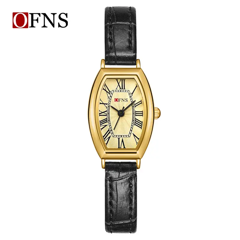 Ofns Women's Quartz Watch with Brown Belt - Image 5