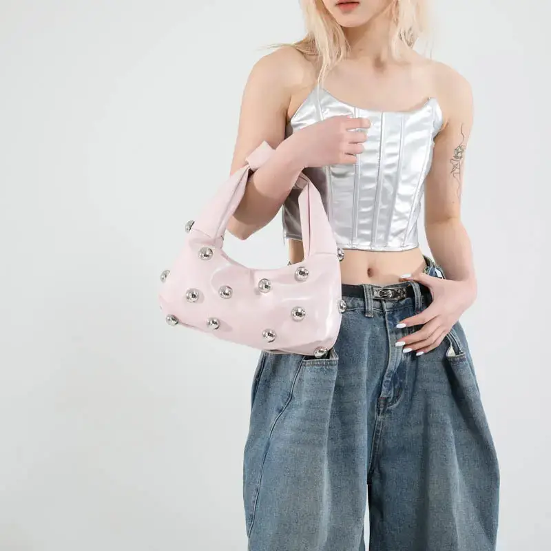 Light Blue Korean Style Shoulder Bag for Women - Image 7