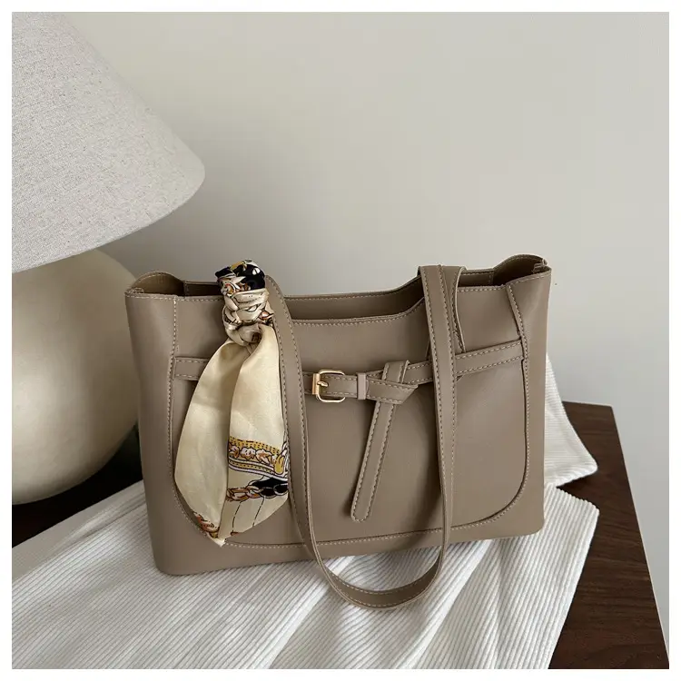 Women's Silk Scarf Bag with Large Capacity Shoulder Commuter Tote — feature 22