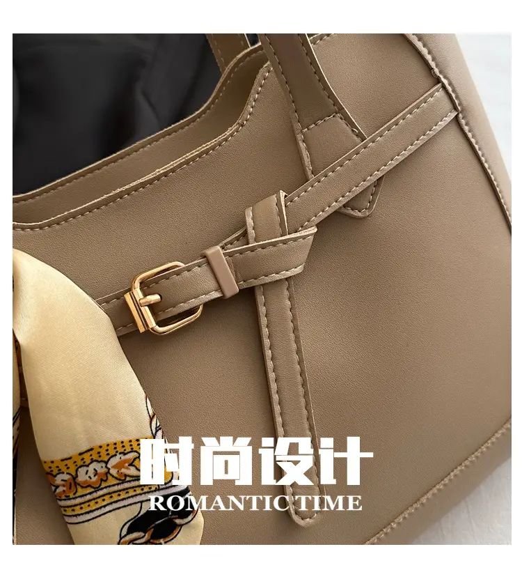Women's Silk Scarf Bag with Large Capacity Shoulder Commuter Tote — feature 6