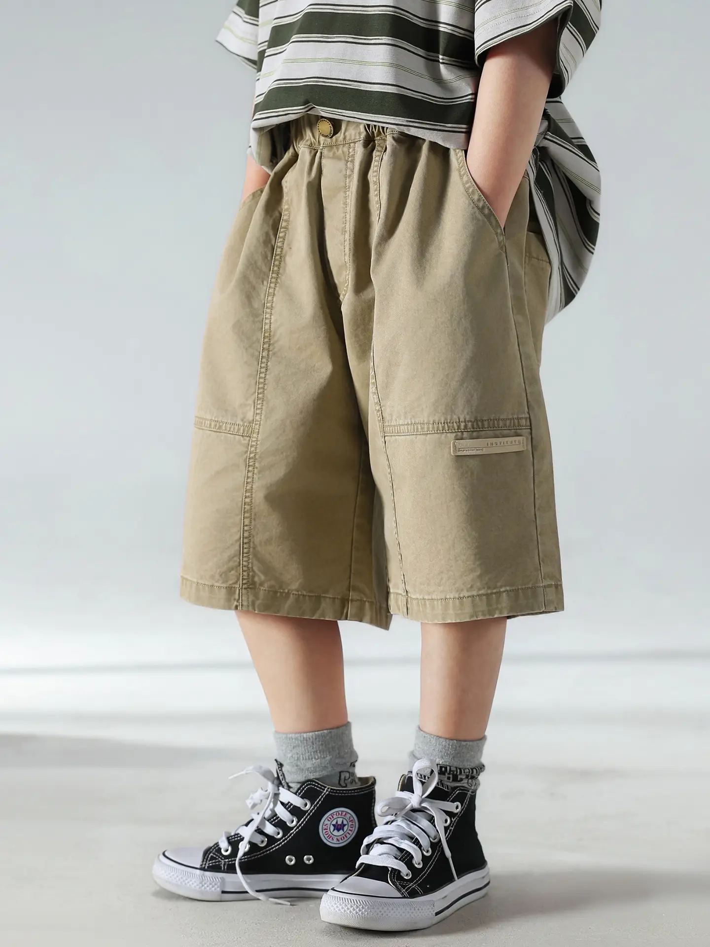 Boys Striped Shorts T-Shirt Set Summer 2025 — feature 14