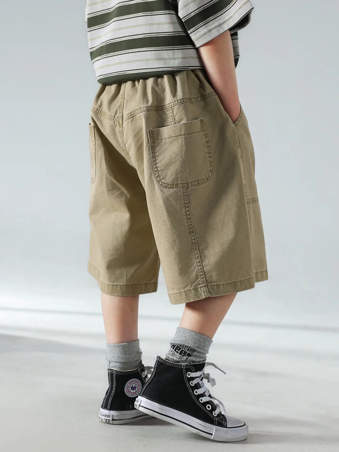 Boys Striped Shorts T-Shirt Set Summer 2025 — feature 16