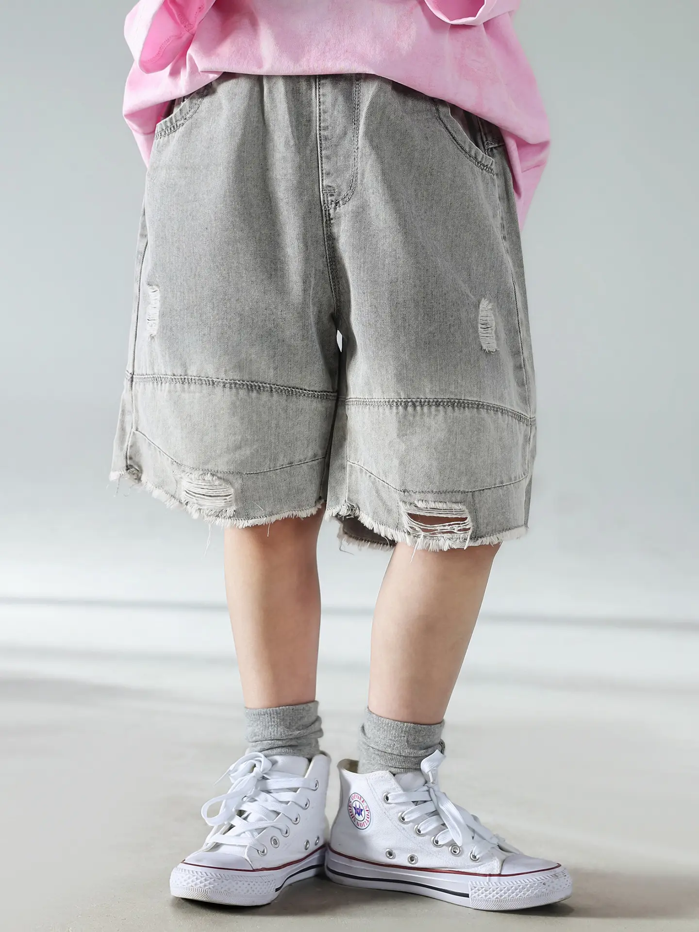 Boys Denim Shorts Set Summer Korean Style 2025 — feature 14