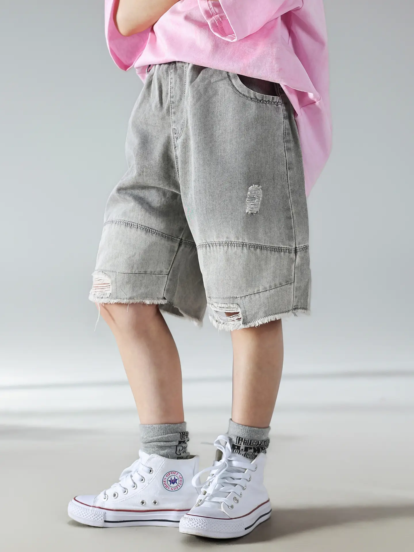 Boys Denim Shorts Set Summer Korean Style 2025 — feature 16