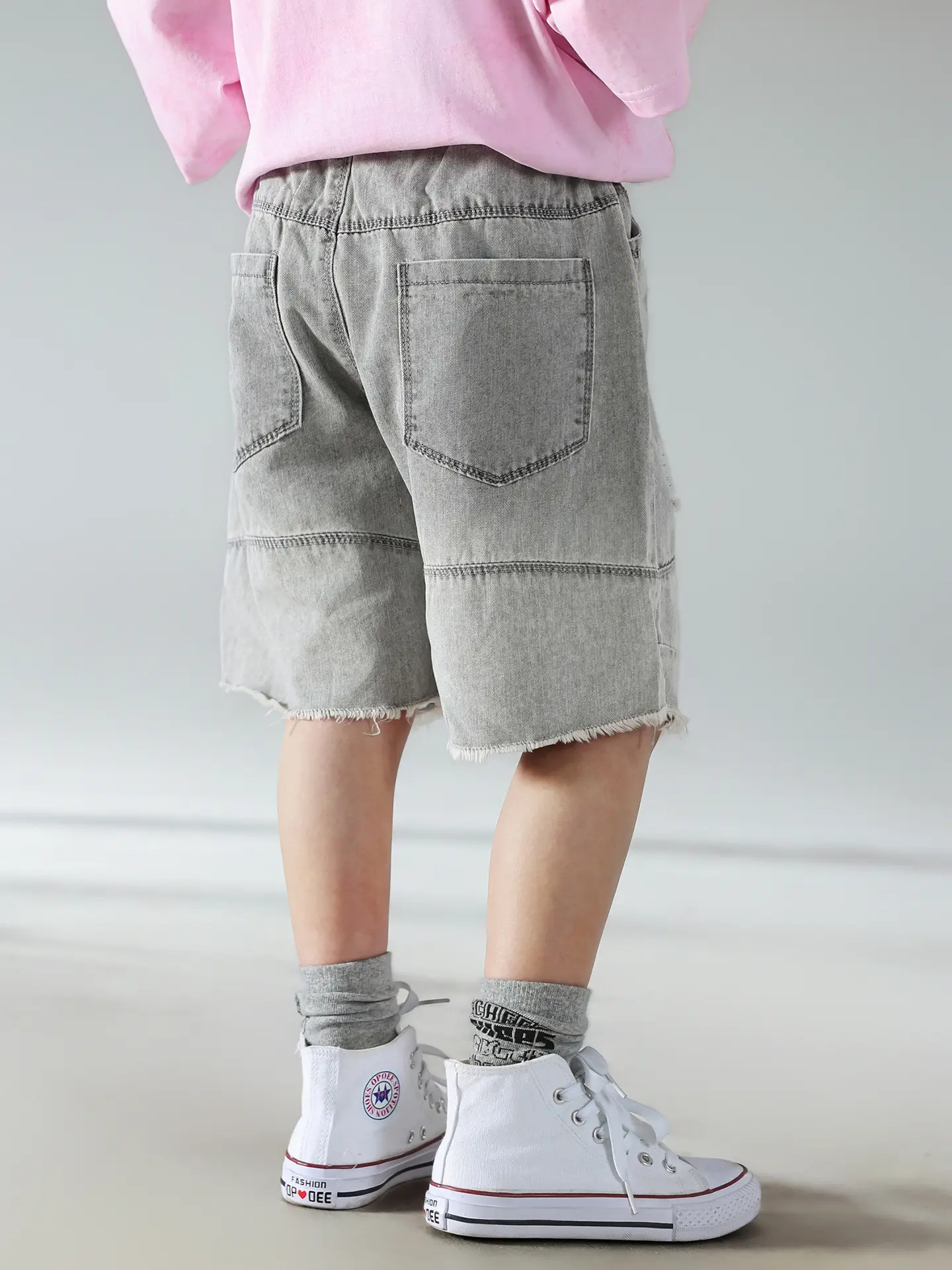 Boys Denim Shorts Set Summer Korean Style 2025 — feature 18