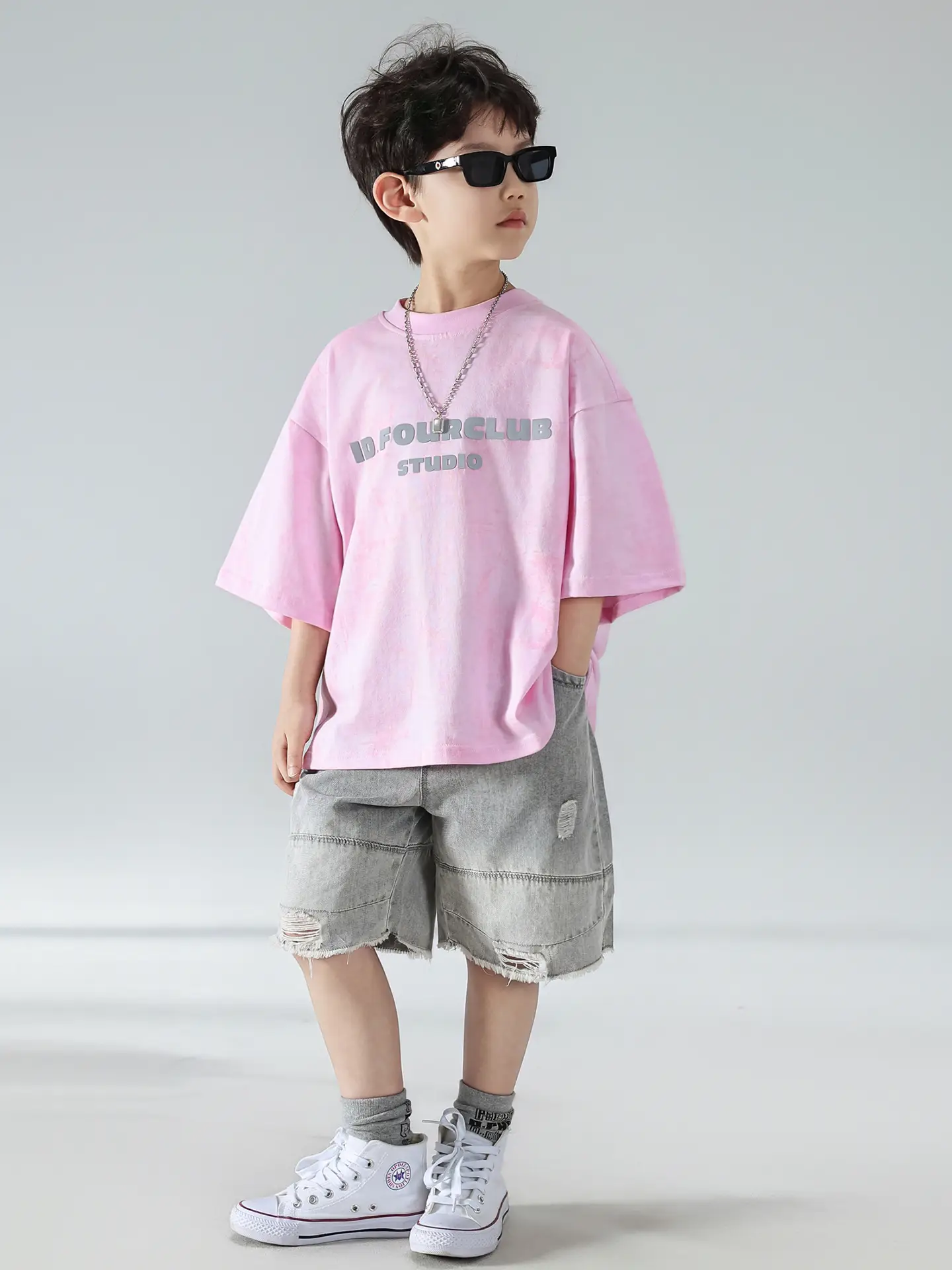 Boys Denim Shorts Set Summer Korean Style 2025 — feature 19