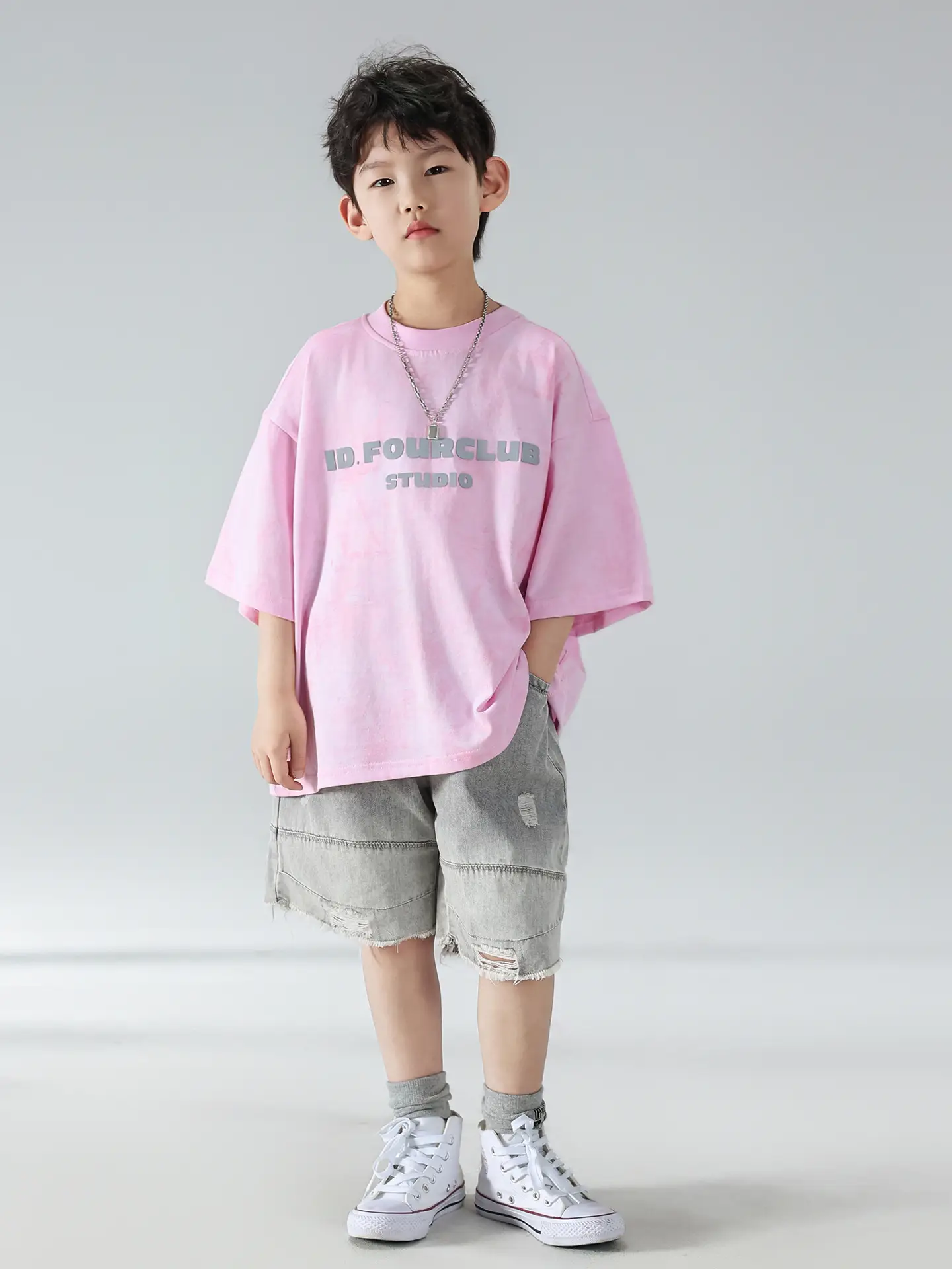 Boys Denim Shorts Set Summer Korean Style 2025 — feature 21