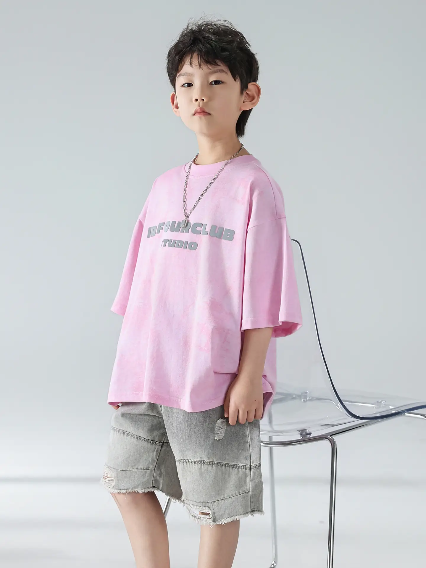 Boys Denim Shorts Set Summer Korean Style 2025 — feature 4