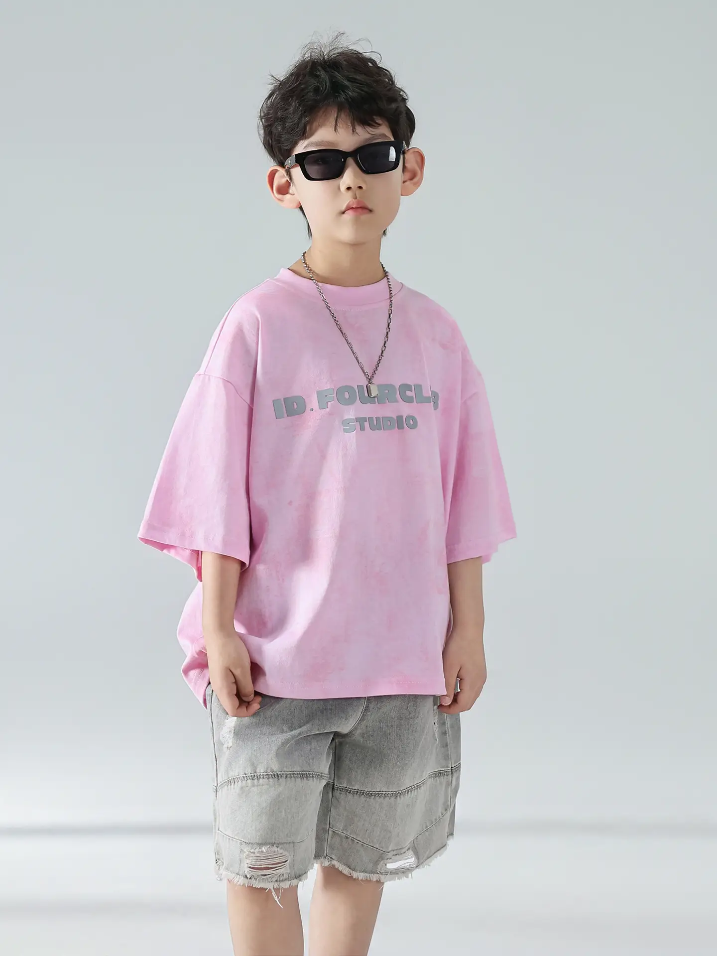 Boys Denim Shorts Set Summer Korean Style 2025 — feature 5
