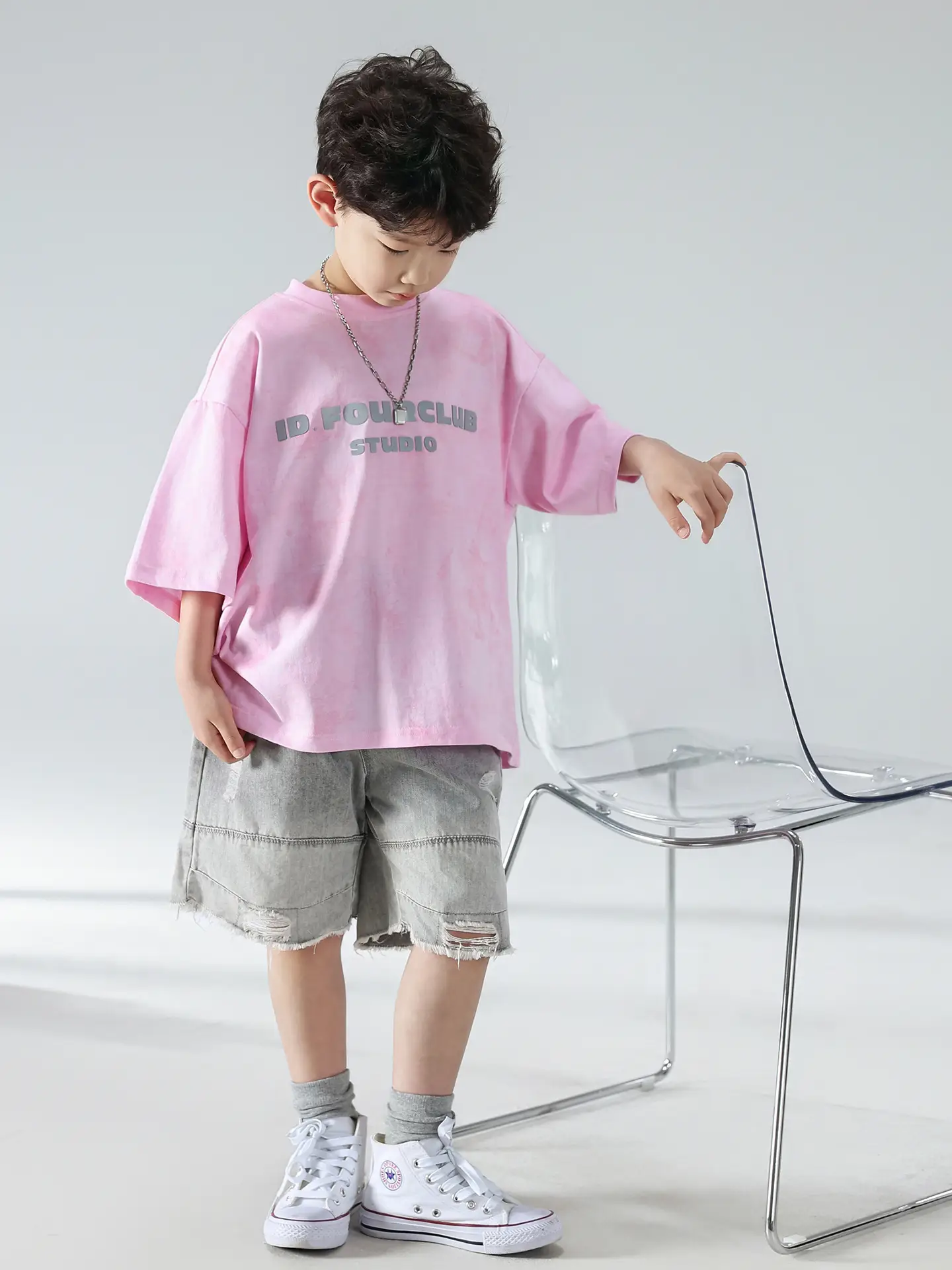 Boys Denim Shorts Set Summer Korean Style 2025 — feature 7
