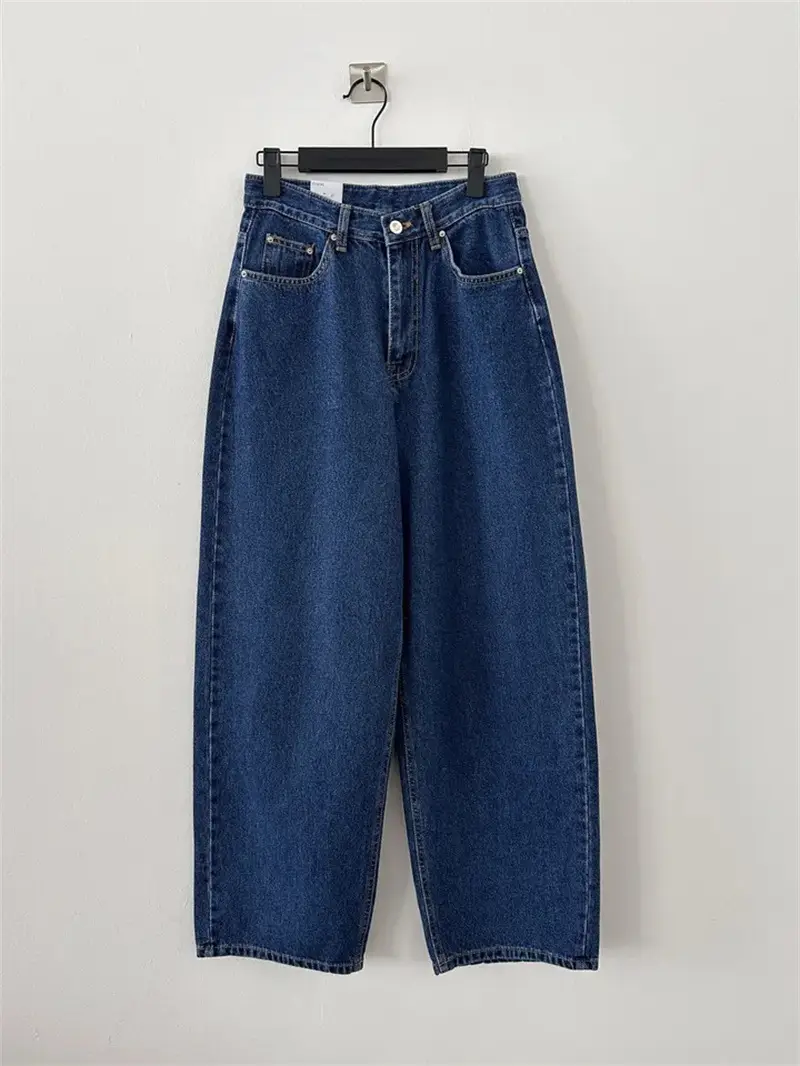 Wide Leg Dark Blue Denim Pants for Women 2026 — feature 16