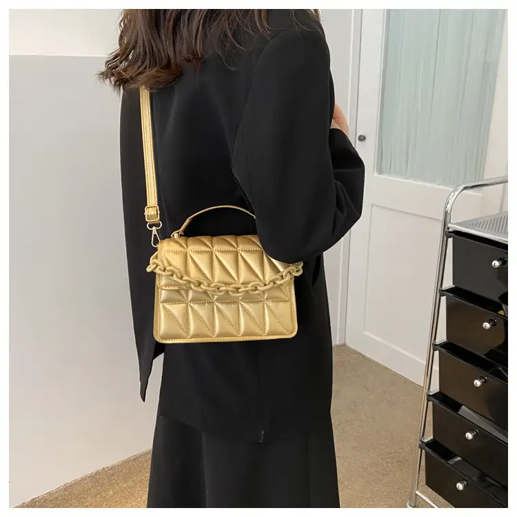 Black Quilted Chain Shoulder Bag for Women 2024 — feature 17