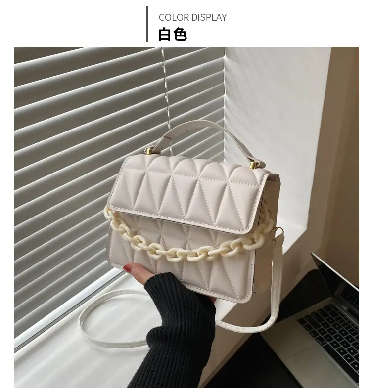 Black Quilted Chain Shoulder Bag for Women 2024 — feature 24