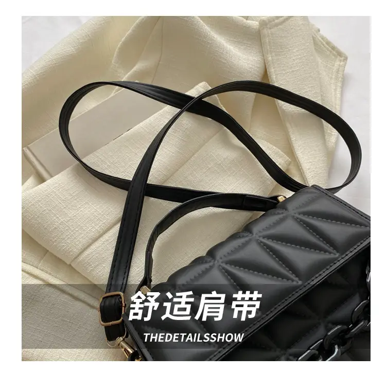 Black Quilted Chain Shoulder Bag for Women 2024 — feature 6
