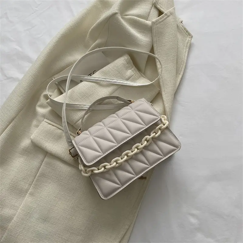 Black Quilted Chain Shoulder Bag for Women 2024 - Image 2